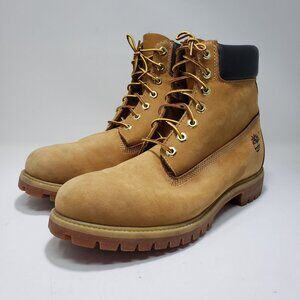 Timberland Mens 6" Premium Waterproof Nubuck Leather Boots Size 12M